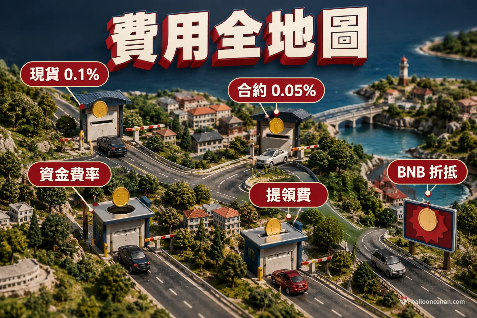 現貨、合約、資金費率與提領費總覽圖