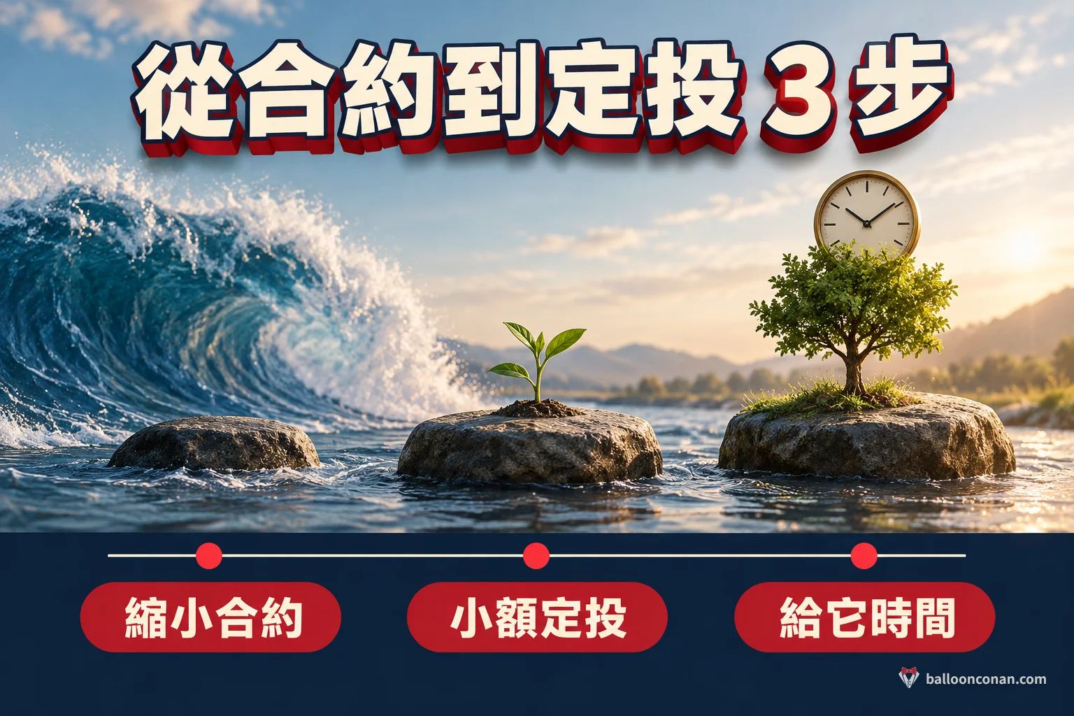 從高槓桿合約轉向小額定投的三個步驟