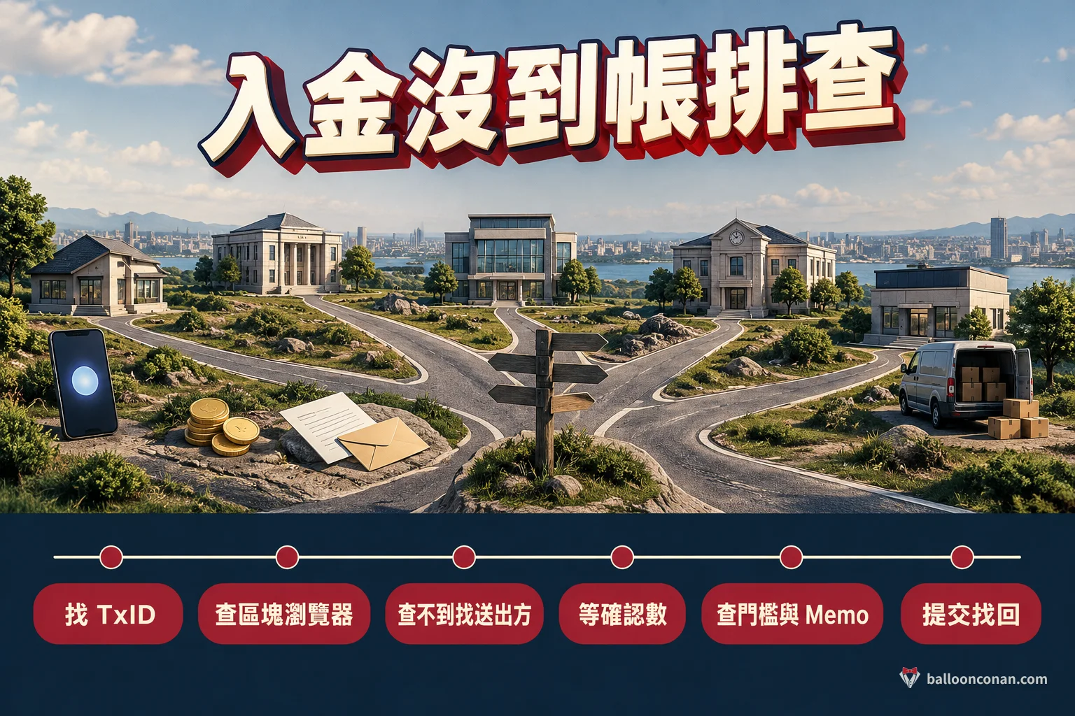 入金沒到帳的排查流程