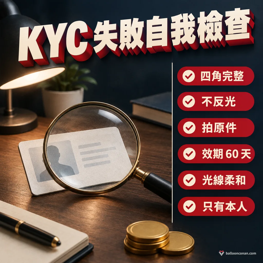KYC 送件前的自我檢查清單