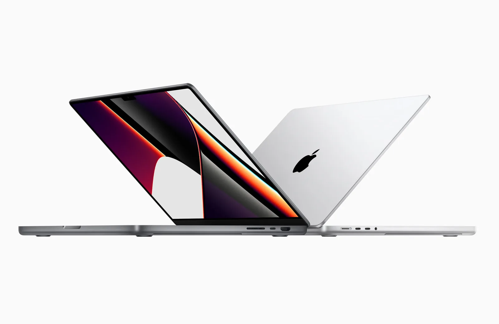 2021 年 14 吋與 16 吋 MacBook Pro,拿掉 Touch Bar、螢幕上方出現瀏海(Apple 新聞圖)