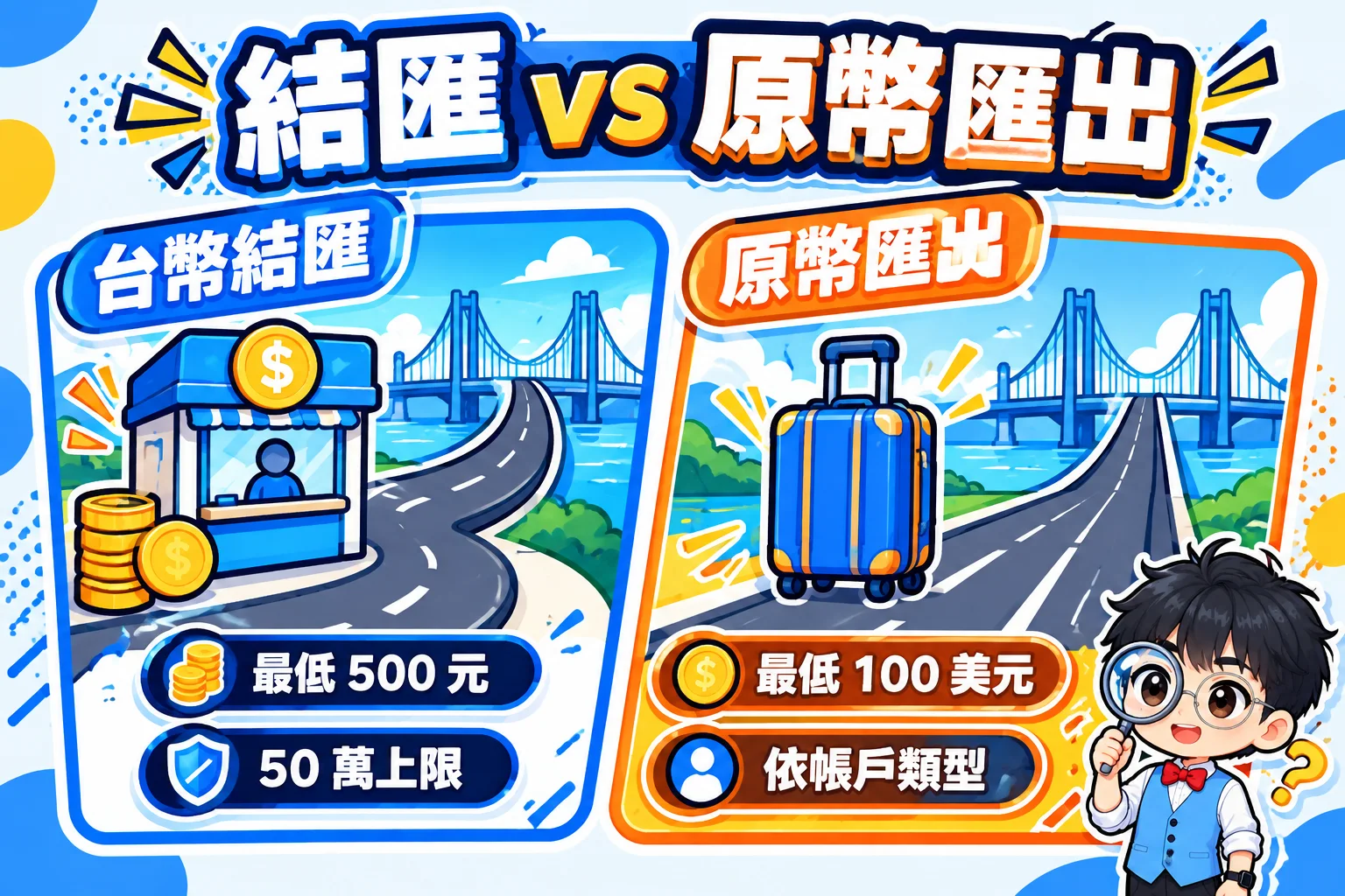 台幣結匯匯出與美元原幣匯出的差異比較圖