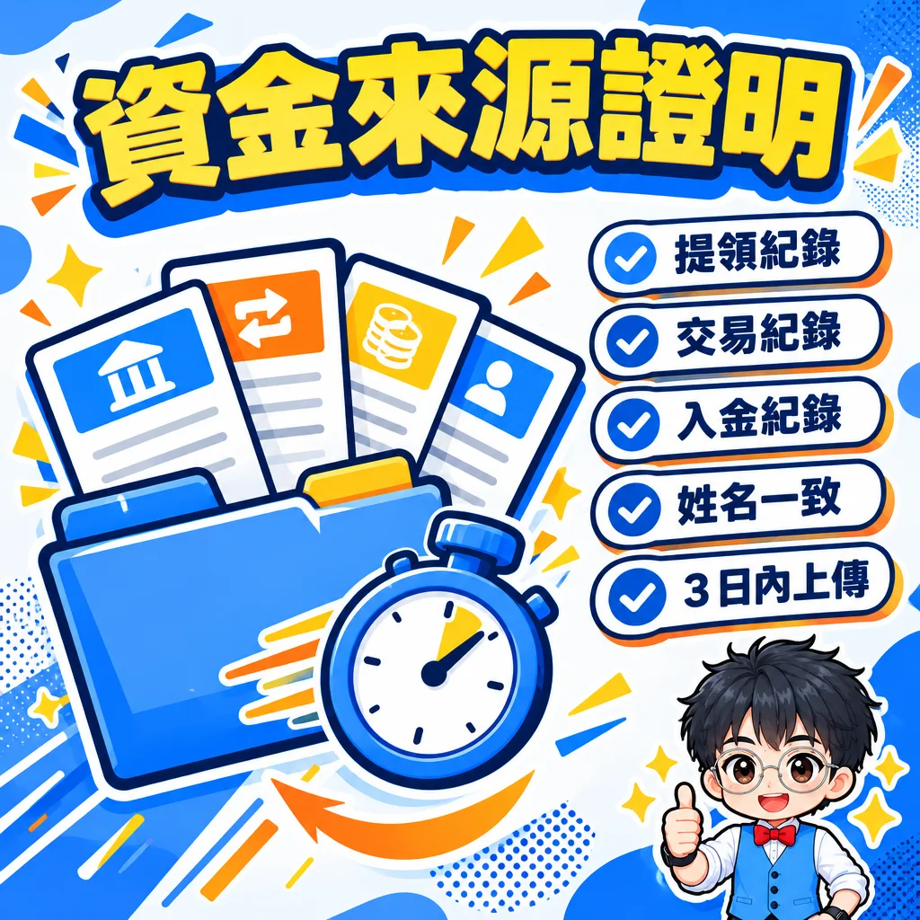 交易所出金到銀行的資金來源證明準備清單