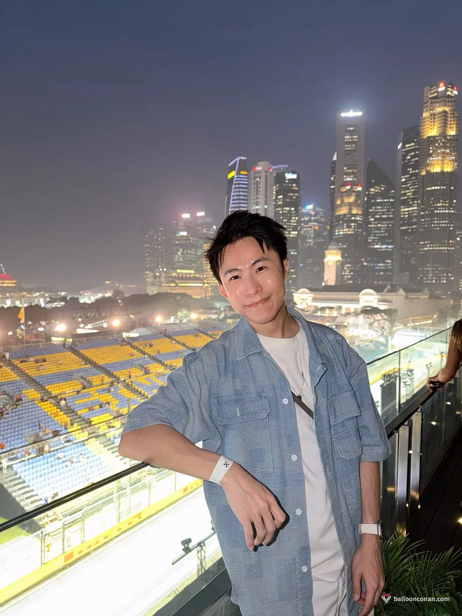 2026 年 10 月,受 OKX 邀請看新加坡 F1 夜賽