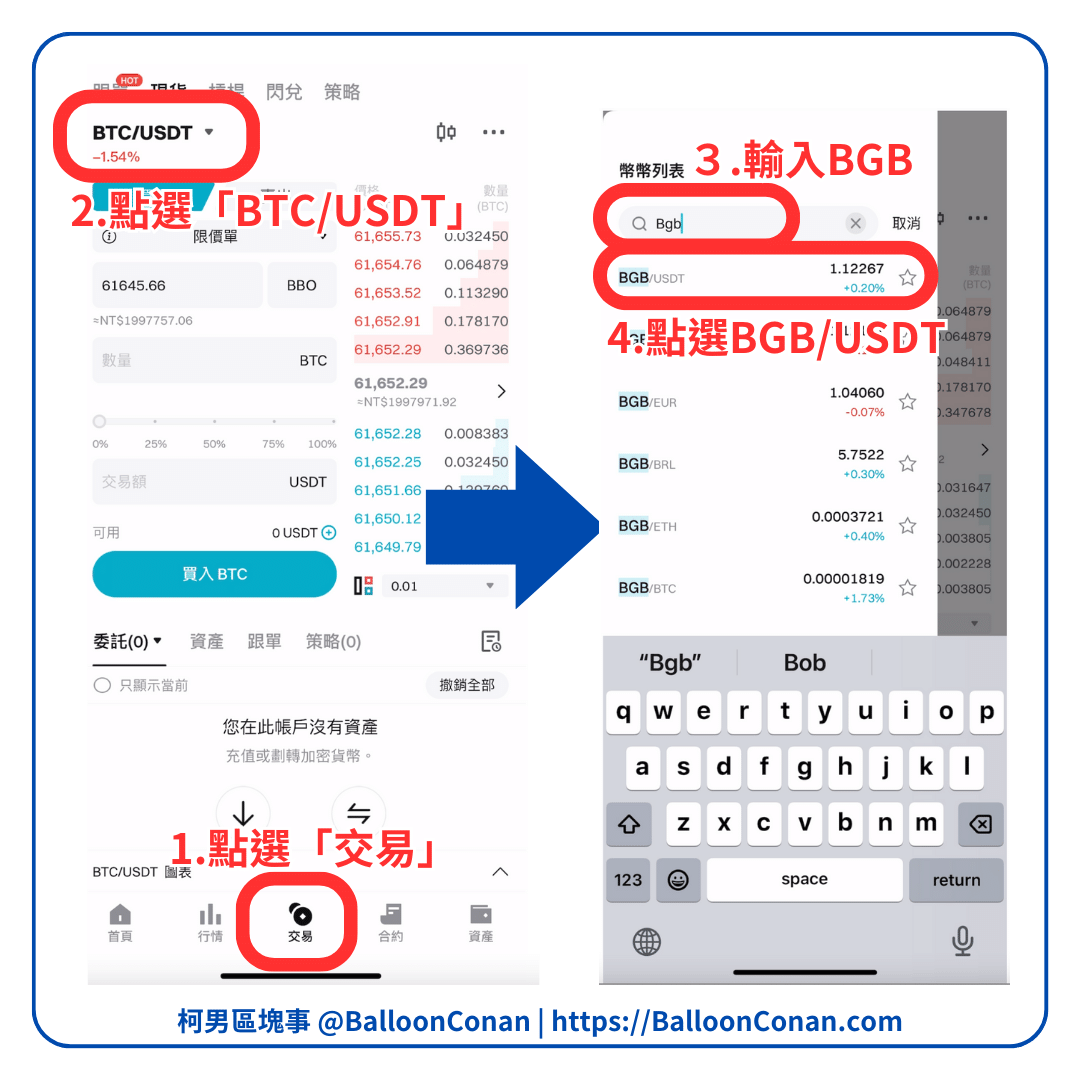 免費獲得500元新台幣！註冊Bitget帳號獲得免費5顆BGB及其他豐富好禮- 柯男區塊事